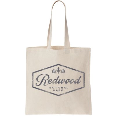 Vintage Redwood National Park California Souvenir Retro Tote Bag