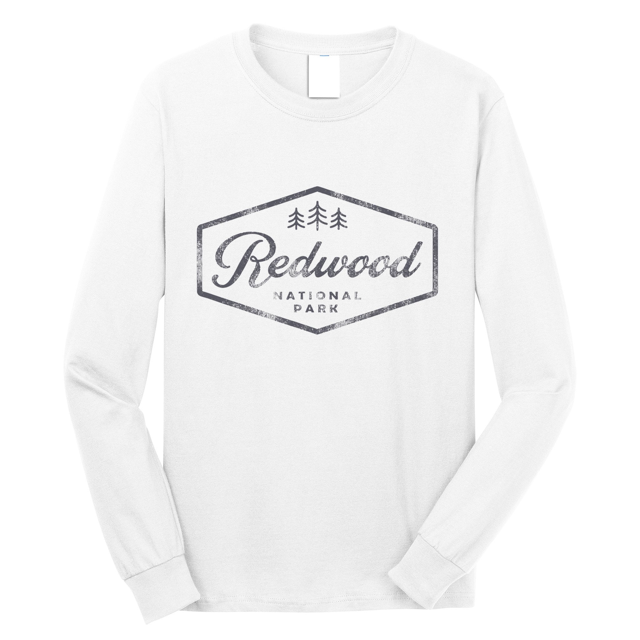 Vintage Redwood National Park California Souvenir Retro Long Sleeve Shirt