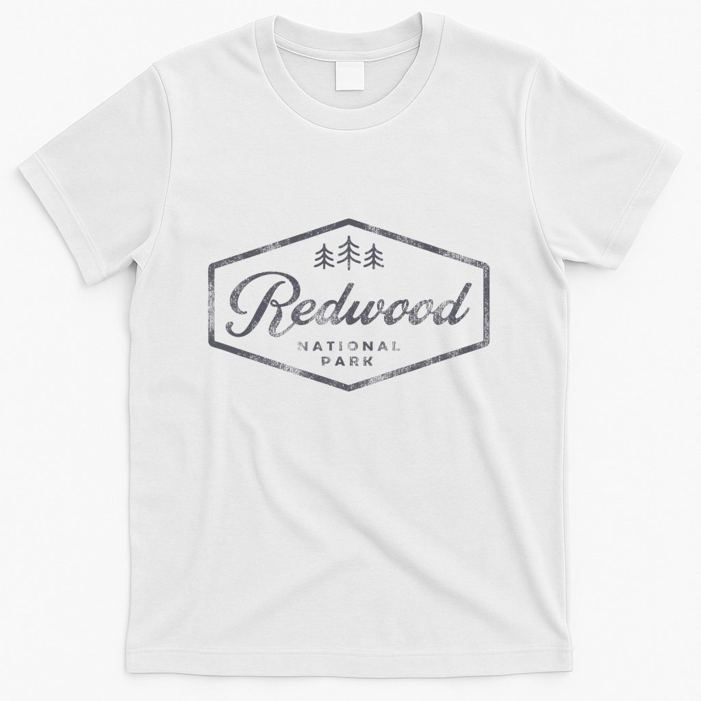 Vintage Redwood National Park California Souvenir Retro T-Shirt