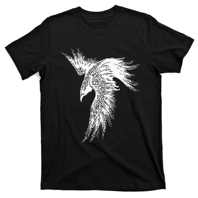 Viking Raven Norse Mythology Beautiful Art Symbols T-Shirt