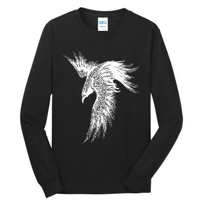 Viking Raven Norse Mythology Beautiful Art Symbols Tall Long Sleeve T-Shirt