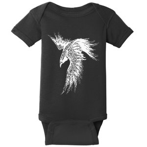 Viking Raven Norse Mythology Beautiful Art Symbols Baby Bodysuit