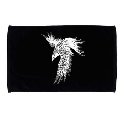 Viking Raven Norse Mythology Beautiful Art Symbols Microfiber Hand Towel