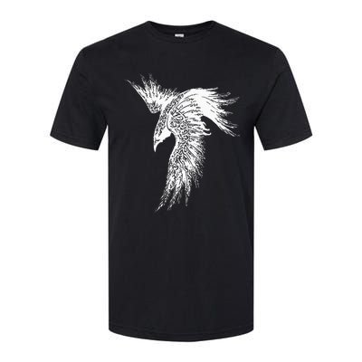 Viking Raven Norse Mythology Beautiful Art Symbols Softstyle CVC T-Shirt