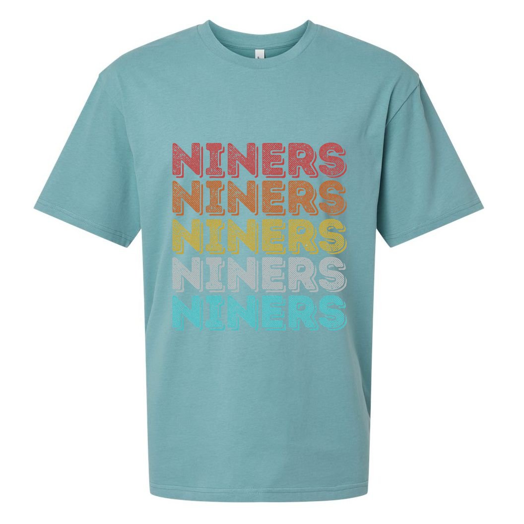 Vintage Retro Niners Sueded Cloud Jersey T-Shirt
