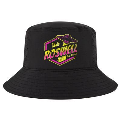 Visit Roswell New Mexico Ufo Aliens Retro Area 51 Vacation Cool Comfort Performance Bucket Hat
