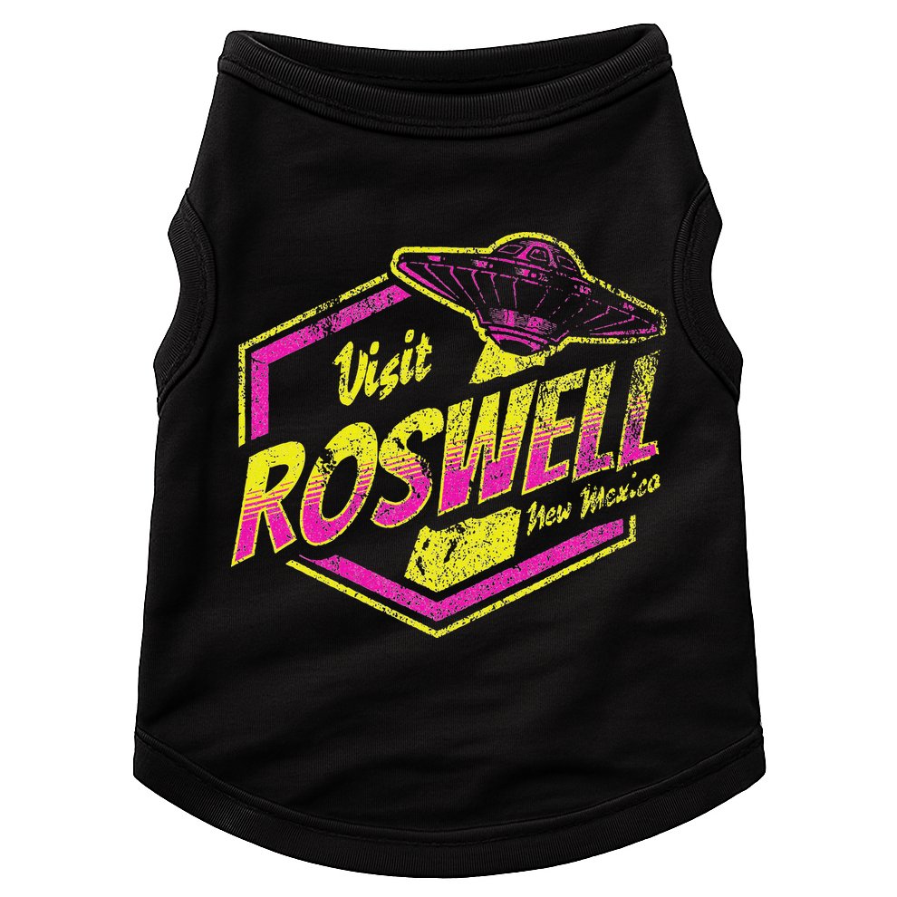 Visit Roswell New Mexico Ufo Aliens Retro Area 51 Vacation Doggie Tank