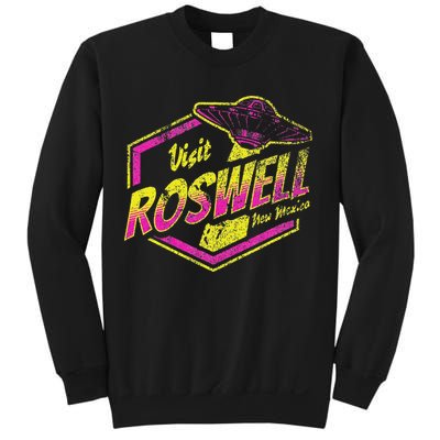 Visit Roswell New Mexico Ufo Aliens Retro Area 51 Vacation Sweatshirt