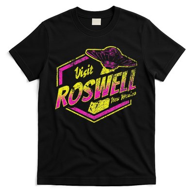 Visit Roswell New Mexico Ufo Aliens Retro Area 51 Vacation T-Shirt