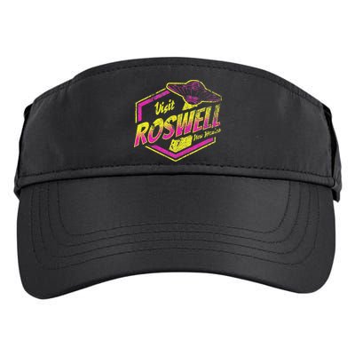 Visit Roswell New Mexico Ufo Aliens Retro Area 51 Vacation Adult Drive Performance Visor