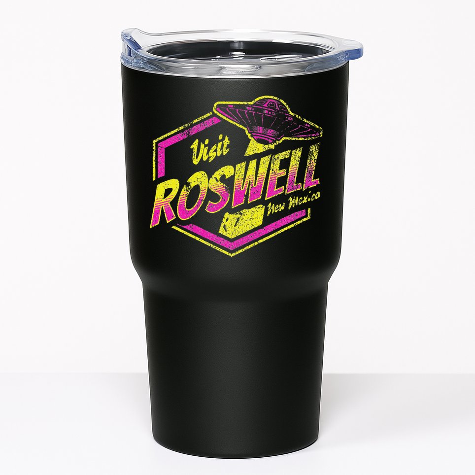Visit Roswell New Mexico Ufo Aliens Retro Area 51 Vacation Tumbler