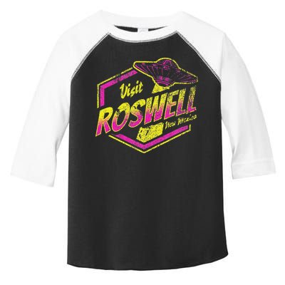 Visit Roswell New Mexico Ufo Aliens Retro Area 51 Vacation Toddler Fine Jersey T-Shirt