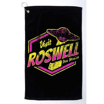 Visit Roswell New Mexico Ufo Aliens Retro Area 51 Vacation Golf Towel