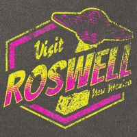 Visit Roswell New Mexico Ufo Aliens Retro Area 51 Vacation Cotton Canvas Backpack