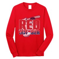 Vintage Red October Philly Philadelphia Baseball Vintage Long Sleeve Shirt