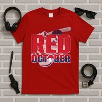 Vintage Red October Philly Philadelphia Baseball Vintage T-Shirt