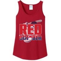 Vintage Red October Philly Philadelphia Baseball Vintage Ladies Essential Tank