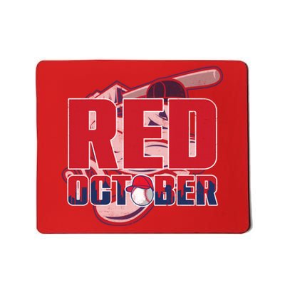 Vintage Red October Philly Philadelphia Baseball Vintage Mousepad