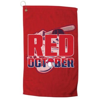 Vintage Red October Philly Philadelphia Baseball Vintage Platinum Collection Golf Towel