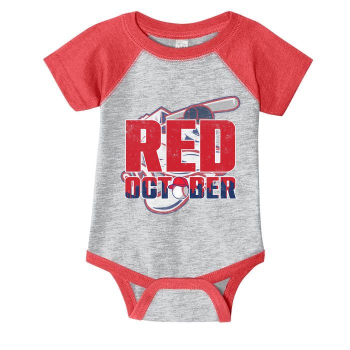 Vintage Red October Philly Philadelphia Baseball Vintage Infant Baby Jersey Bodysuit