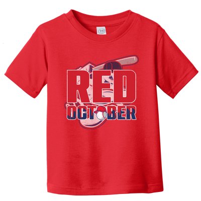 Vintage Red October Philly Philadelphia Baseball Vintage Toddler T-Shirt