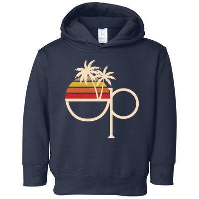 Vintage Retro OP Ocean Pacific Logo Toddler Hoodie