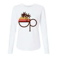 Vintage Retro OP Ocean Pacific Logo Womens Cotton Relaxed Long Sleeve T-Shirt