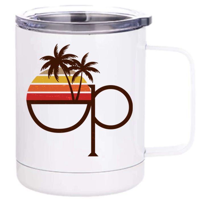 Vintage Retro OP Ocean Pacific Logo 12 oz Stainless Steel Tumbler Cup