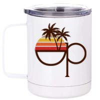 Vintage Retro OP Ocean Pacific Logo 12 oz Stainless Steel Tumbler Cup