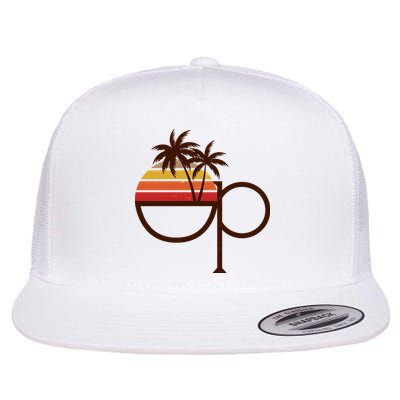Vintage Retro OP Ocean Pacific Logo Flatbill Hat