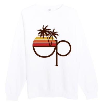 Vintage Retro OP Ocean Pacific Logo Premium Crewneck Sweatshirt