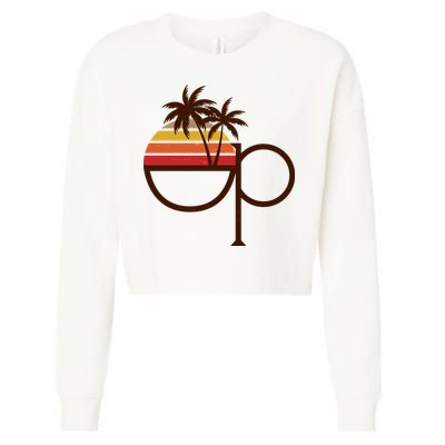 Vintage Retro OP Ocean Pacific Logo Cropped Pullover Crew