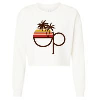 Vintage Retro OP Ocean Pacific Logo Cropped Pullover Crew