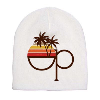 Vintage Retro OP Ocean Pacific Logo Short Acrylic Beanie