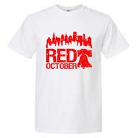 Vintage Red October Philadelphia Skyline Baseball Garment-Dyed Heavyweight T-Shirt