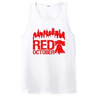 Vintage Red October Philadelphia Skyline Baseball PosiCharge Competitor Tank