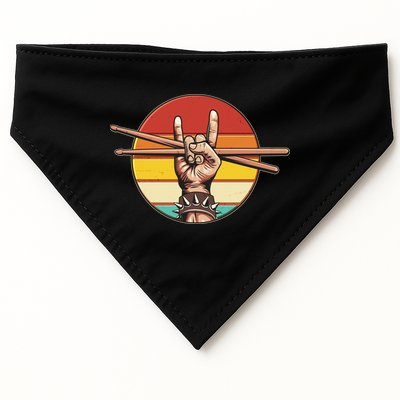 Vintage Rock One Drummer Drum Sticks USA-Made Doggie Bandana