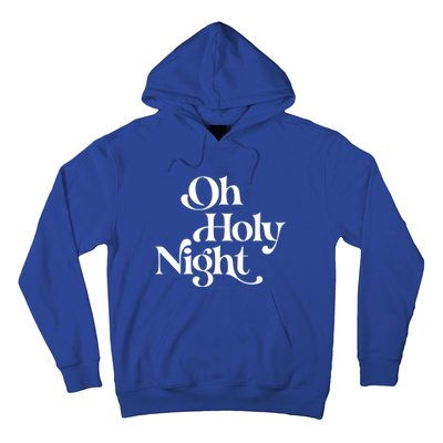 Vintage Retro Oh Holy Night Christmas Xmas Holiday Gift Cute Gift Hoodie