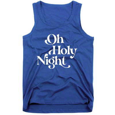 Vintage Retro Oh Holy Night Christmas Xmas Holiday Gift Cute Gift Tank Top