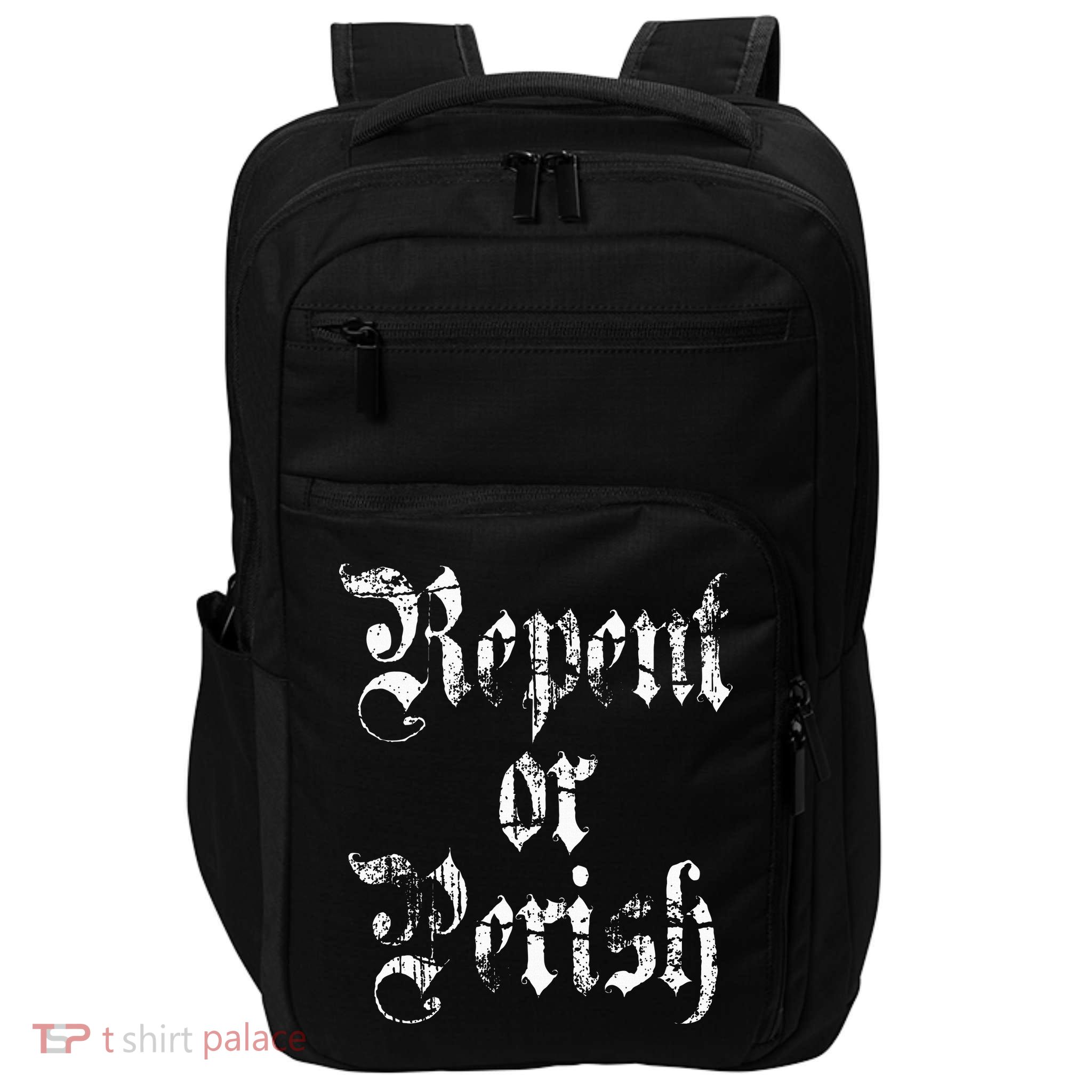Vintage Repent or Parish Christian Impact Tech Backpack