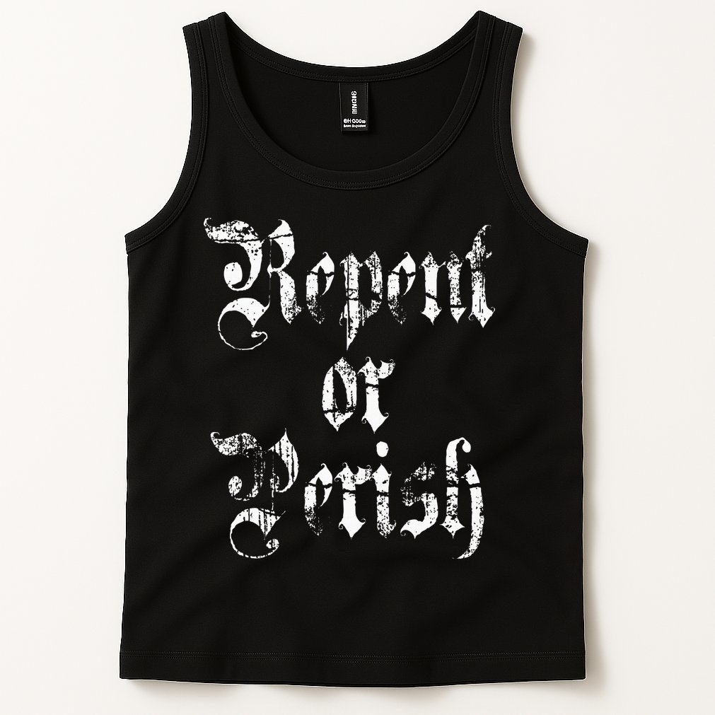 Vintage Repent or Parish Christian Tank Top