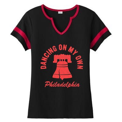 Vintage Red October Philly Philadelphia Lovers Baseball Fans Ladies Halftime Notch Neck Tee