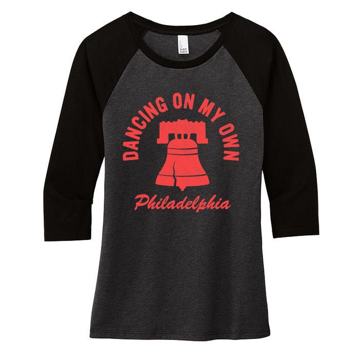 Vintage Red October Philly Philadelphia Lovers Baseball Fans Women's Tri-Blend 3/4-Sleeve Raglan Shirt