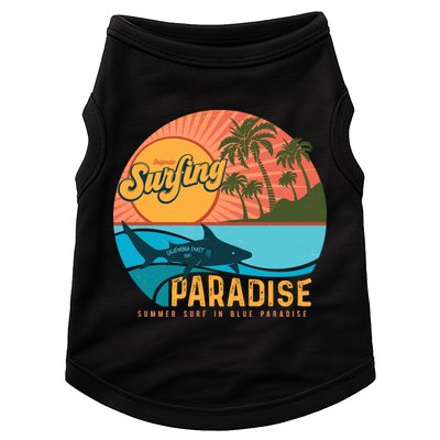 Vintage Retro Orignal Surfing Paradise Shark Doggie Tank