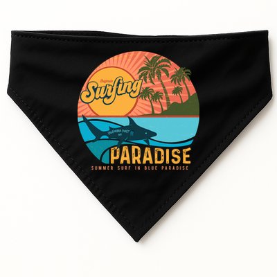 Vintage Retro Orignal Surfing Paradise Shark USA-Made Doggie Bandana
