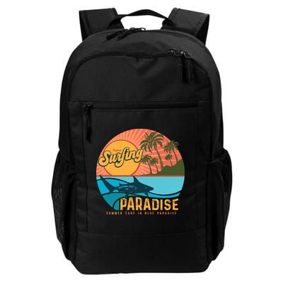 Vintage Retro Orignal Surfing Paradise Shark Backpack