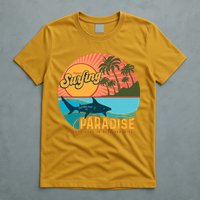 Vintage Retro Orignal Surfing Paradise Shark T-Shirt