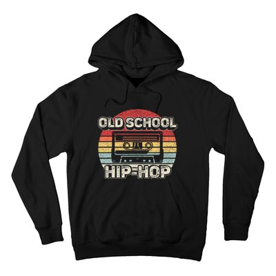 Vintage Retro Old School Hip Hop 80s 90s Cassette Music Hoodie