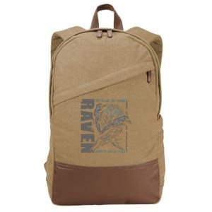 Valhalla Raven Odins Runes Norse Compass Viking Cotton Canvas Backpack