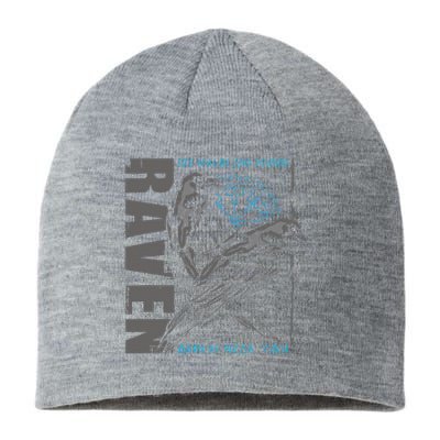 Valhalla Raven Odins Runes Norse Compass Viking Sustainable Beanie